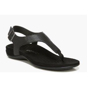 Vionic Black Sandals with Adjustable Strap